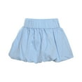 thumbnail image 3 of Ladies New Casual Solid Color All Skirt High Waist Short Skirt Ballet Skirts for Girls Ruched Skirts for Women Tennis Skirts for Girls Winter Skirt Mini Skirt Womens Midi Skirt Swimsuit Cover up Skirt, 3 of 3
