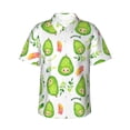 thumbnail image 2 of Goofa Kawaii Avocado Hawaiian Shirt for Men, Unisex Summer Beach Casual Short Sleeve Button Down Shirts,Aloha Tropical Floral print shirt-Small, 2 of 9