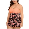 thumbnail image 1 of DAFEI 2026 Maillot-Robe de Bain pour Femme Grande Taille, Imprimé Rétro, Maillot de Bain Pin-Up, 1 of 8