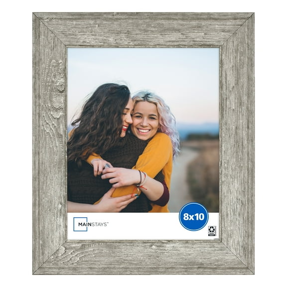 Mainstays 8x10 Picture Frame Rustic Gray Tabletop Photo Frame