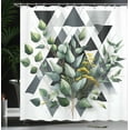 thumbnail image 3 of Ambesonne Eucalyptus Leaves Shower Curtain, Meadow Bouquet, 69"Wx75"L, Dark Blue Grey and Green, 3 of 4