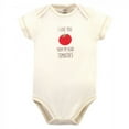 thumbnail image 4 of Touched by Nature Organic Cotton Bodysuits 5pk, Corn, Preemie, 4 of 6