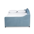 thumbnail image 2 of Baxton Studio Freda Transitional and Contemporary Light Blue Velvet Fabric Upholstered and Button Tufted Full Size Daybed, 2 of 6