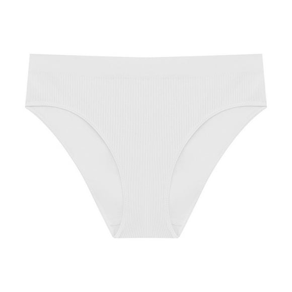 cfhntfmh Cotton Underwear for Women Low Rise Ribbed Seamless Briefs Breathable Soft Ladies Bikini Panties