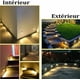 thumbnail image 4 of Aplique de pared LED empotrado de 3 W para escaleras (blanco cálido), lámpara de noche, iluminación decorativa de aluminio, IP65, 4 of 5