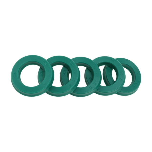 Anillo de Sello de Aceite Universal Labio UN de Bargains Únicos 22x35x6mm Alta Presión TPU Verde 5 Pcs