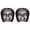 B, variant on Halloween Pale Ghost Specter Car Interior Decoration, 2‑Pack Eerie Pale Female Ghost Face Slip‑on Headrest Covers, Universal Vehicle Seat Head Rest Protector for Haunted‑Car Theme Styling