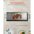 thumbnail image 4 of KFFKFF Carbon Steel Griddle, 32x14 inch Rectangular Flat Top Plate, Gas Grill Griddle for BBQ, Teppanyaki, Portable Cookware with Handles, Ideal for Camping and Tailgating, 4 of 8