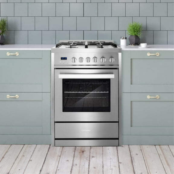 24" Single Oven Pro Style Gas Range With 4 Burner Cooktop