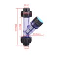 thumbnail image 3 of I.D 20~63mm Transparent PVC Y-Type Filter Aquarium Fish Tank Irrigation Filters, 3 of 11