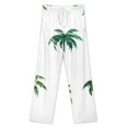 thumbnail image 3 of Green Palm Trees Pack Pajama Pants Loose Pajamas Female Breathable Home Trousers Leisure Sleeping Pants Large Size, 3 of 6