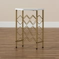 thumbnail image 6 of Skyline Decor Gold Finished Metal Wine Rack With Faux Marble Tabletop, 6 of 7