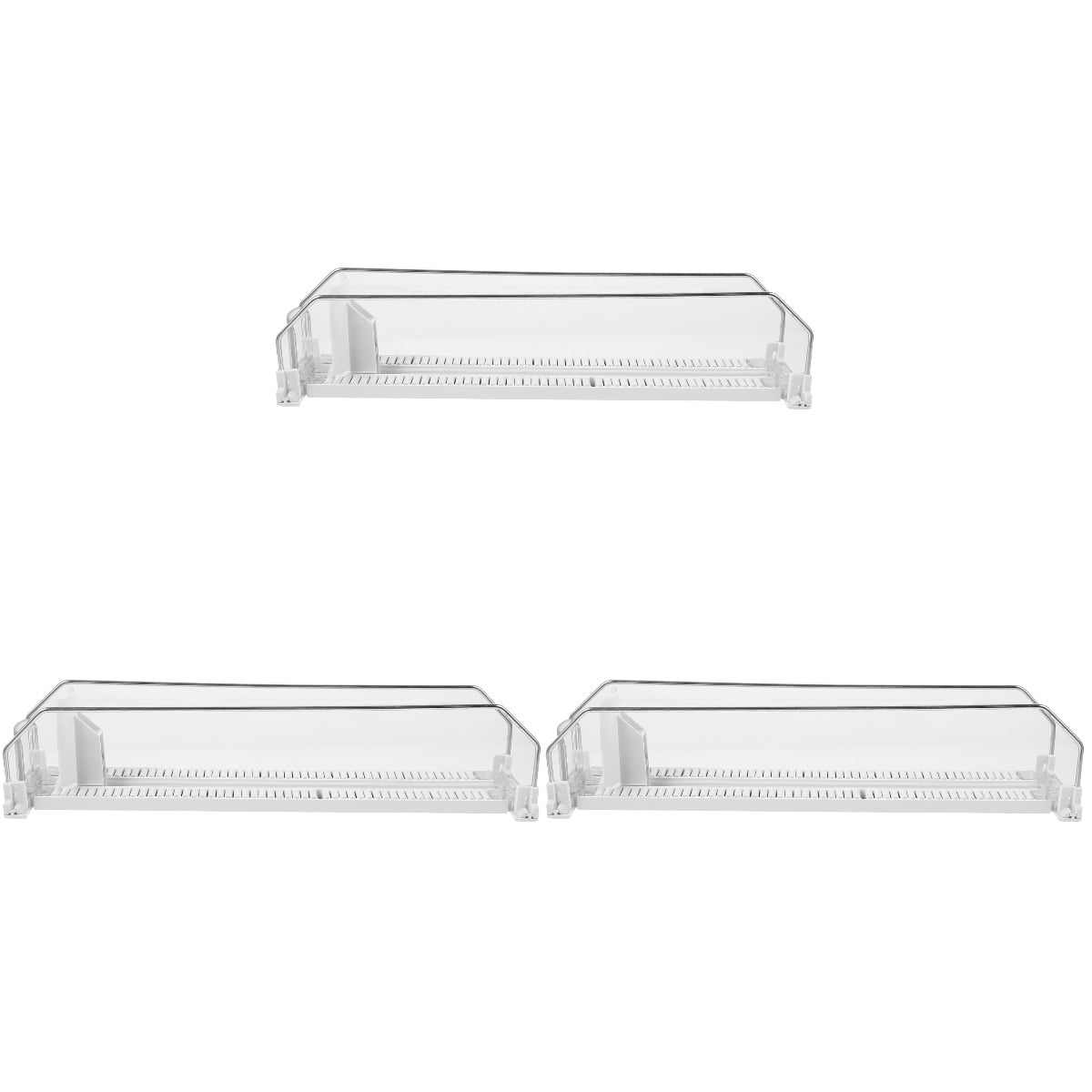 3 Count Beverage Shelf Glide Drink Pusher Can Organizer for Fridge Drinks