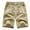 Khaki, variant on Ediodpoh Men's Summer Loose Casual Cotton Trend Printed Quarter Pants Shorts for Men Khaki XL