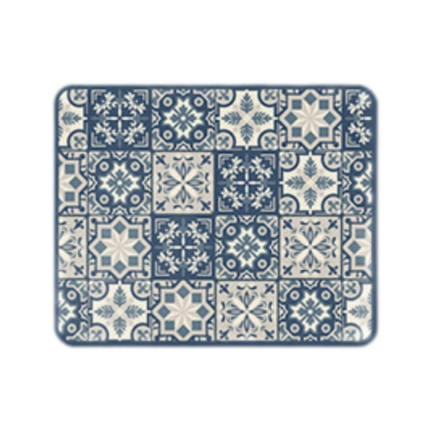 Tapete para secar platos, almohadilla de drenaje para mesa, vajilla de moda, taza, botella, alfombra, vajilla, almohadilla de drenaje para mostrador, Azul oscuro