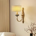 thumbnail image 2 of Rustic Style Lampshade Rattan Weaving Hanging Lamp Cover Lampshade Decor, 2 of 5