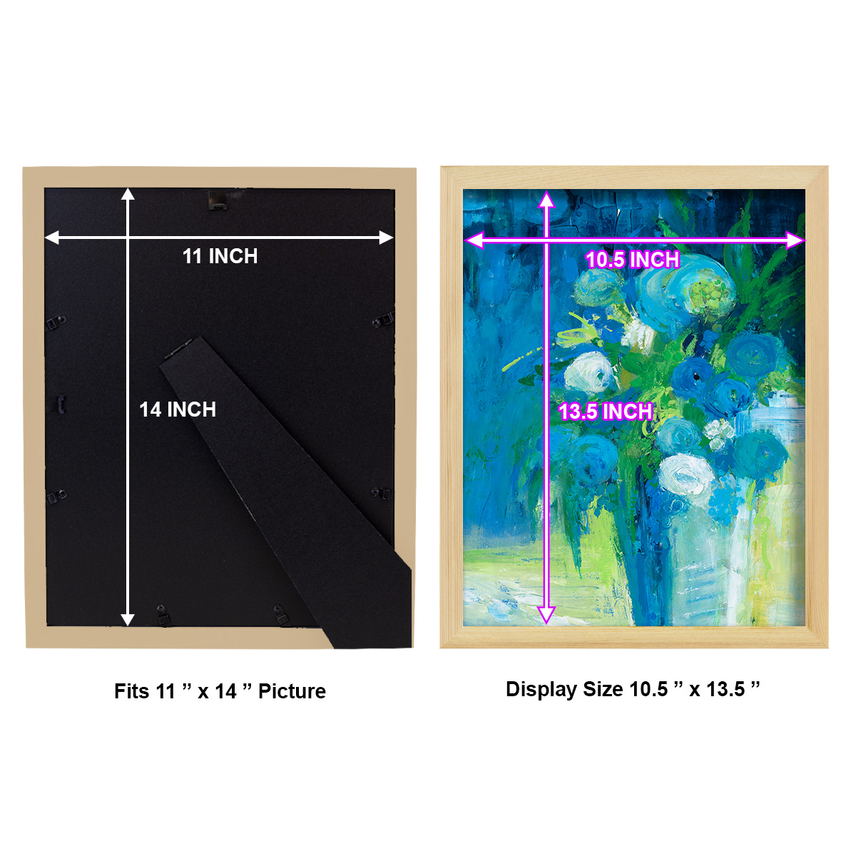 Literal Imaginings -Framed Print w/glass-Natural Wood