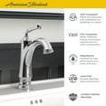 thumbnail image 4 of American Standard Delancey Single Control Bathroom Faucet with Brass Pop-up Drain in Brushed Nickel, 4 of 5