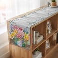thumbnail image 6 of Table Runners 70 Inches Long Dress Scarves, Watercolor Floral Farmhouse Coffee/Dining/Kitchen Table Decor, Holiday Table Runner, Spring Botanical Flowers Leaves Wood Grain 13x70 Inch, 6 of 9
