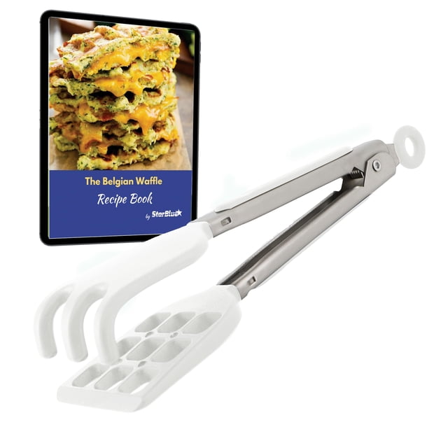 Pinzas Mini para Waffles StarBlue 20 cm con Mangos de Nylon de Silicona