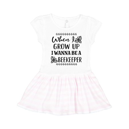 

Inktastic Future Beekeeper Honey Bee Gift Toddler Girl Dress