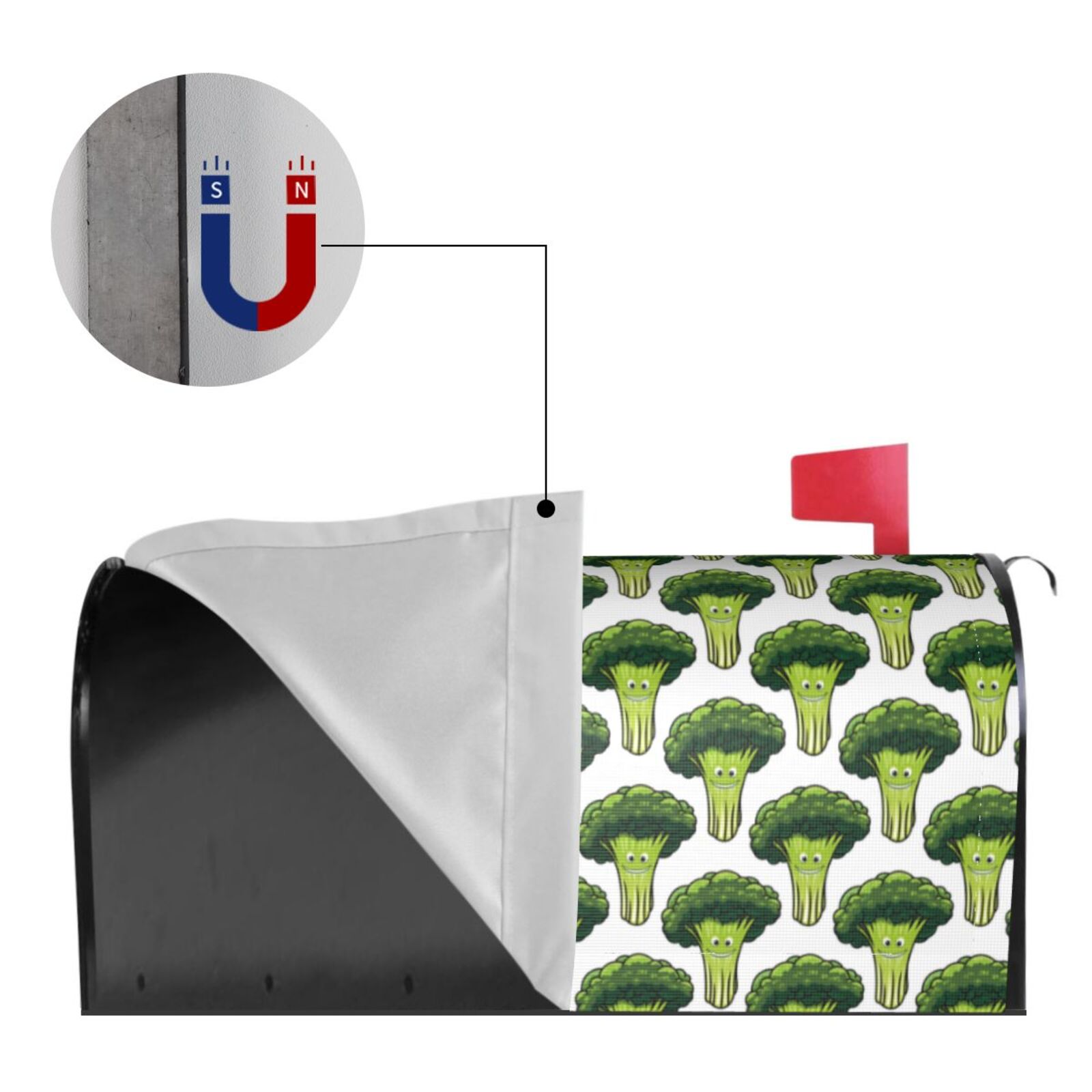 Kdxio Magnetic Mailbox Cover 21x18 in Mailbox Cover Outdoor Decoration Holiday Mailbox Covers for Home Garden Yard-21x18 in