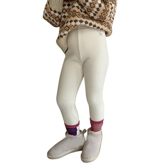 FDDMis Leggings for Work Out Leggings Thermal Long Johns Baby Boy Clothes 6-12 Months 2t Boy Holiday Gift 2t Girls Clothes Pants Para Mujer, Beige 12-18 Months