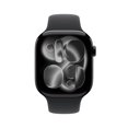 thumbnail image 2 of Apple Watch Series 11 GPS 46mm Jet Black Aluminium Case with Black Sport Band - S/M, 2 of 5