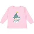 thumbnail image 3 of Inktastic Cute Christmas Snowman in Blue Hat and Scarf Boys or Girls Long Sleeve Toddler T-Shirt, 3 of 5