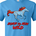 thumbnail image 4 of Inktastic Born to Run Wild- Galloping Horse T-Shirt, 4 of 5