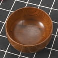 thumbnail image 3 of Bol en Bois, Bol à Riz à Texture Délicate Résistant à la Chaleur pour Salade, Soupe, Riz, 3 of 8