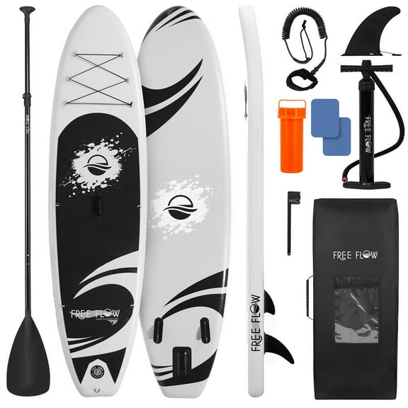 SereneLife 106 Inflatable Stand Up Paddle Board with Premium SUP Accessories - 32 Wide Stable Design with Non-Slip EVA Deck Pad, for Youth and Adults, 275 lbs. Capacity