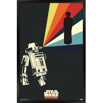 Star Wars: Saga - R2D2 Projection Wall Poster, 14.725" x 22.375", Framed