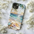 thumbnail image 6 of Stained Glass Beach Sunset Phone Case | Seashell & Ocean Art – Dual Layer for iPhone 16/15/14/13/12/11 Pro Max, 6 of 6
