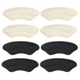 thumbnail image 1 of Forro de agarre para el talón de primera calidad para hombres y mujeres, cómodas almohadillas para el talón de microgamuza que ayudan a mantener el talón en su lugar (albaricoque pálido+negr, 1 of 5