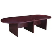 Boss Office Products N137-M 10Ft Race Track Conference Table- Mahogany