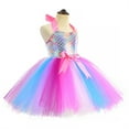 thumbnail image 2 of KAWELL Mermaid Tutu Dress Birthday Party Halloween Princess Costume with Headband (Rose), 2 of 4