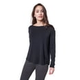 thumbnail image 1 of Modal Long Sleeve Drop Shoulder A Line Top, 1 of 3