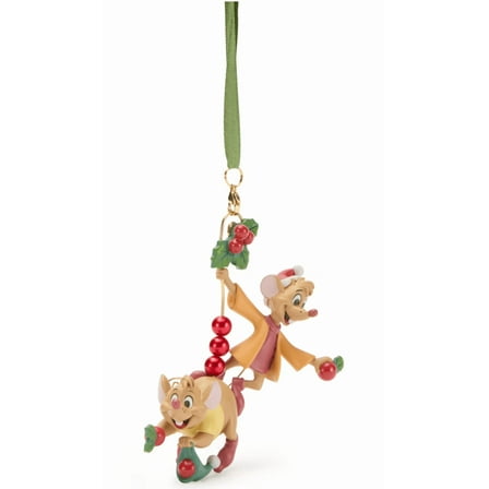 Disney Parks Jaq and Gus Festive Cinderella Sketchbook Christmas Tree Ornament