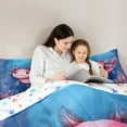 thumbnail image 5 of Castle Fairy Teens Kawaii Axolotl Queen Comforter Set,Sea Salamander Bedding Comforter Set, 5 of 8