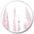 thumbnail image 2 of Designart - Blush Pinkeucalyptus and Palm Branches - Shabby Chic Metal Circle Wall Art, 2 of 5