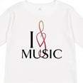 thumbnail image 4 of Inktastic I Love Music Boys or Girls Long Sleeve Toddler T-Shirt, 4 of 5