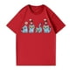 thumbnail image 4 of Pop cazadora para niña Demo-n Hunters Round-Neck Printed Anime Trio Poster T Shirt （Red）, 4 of 4