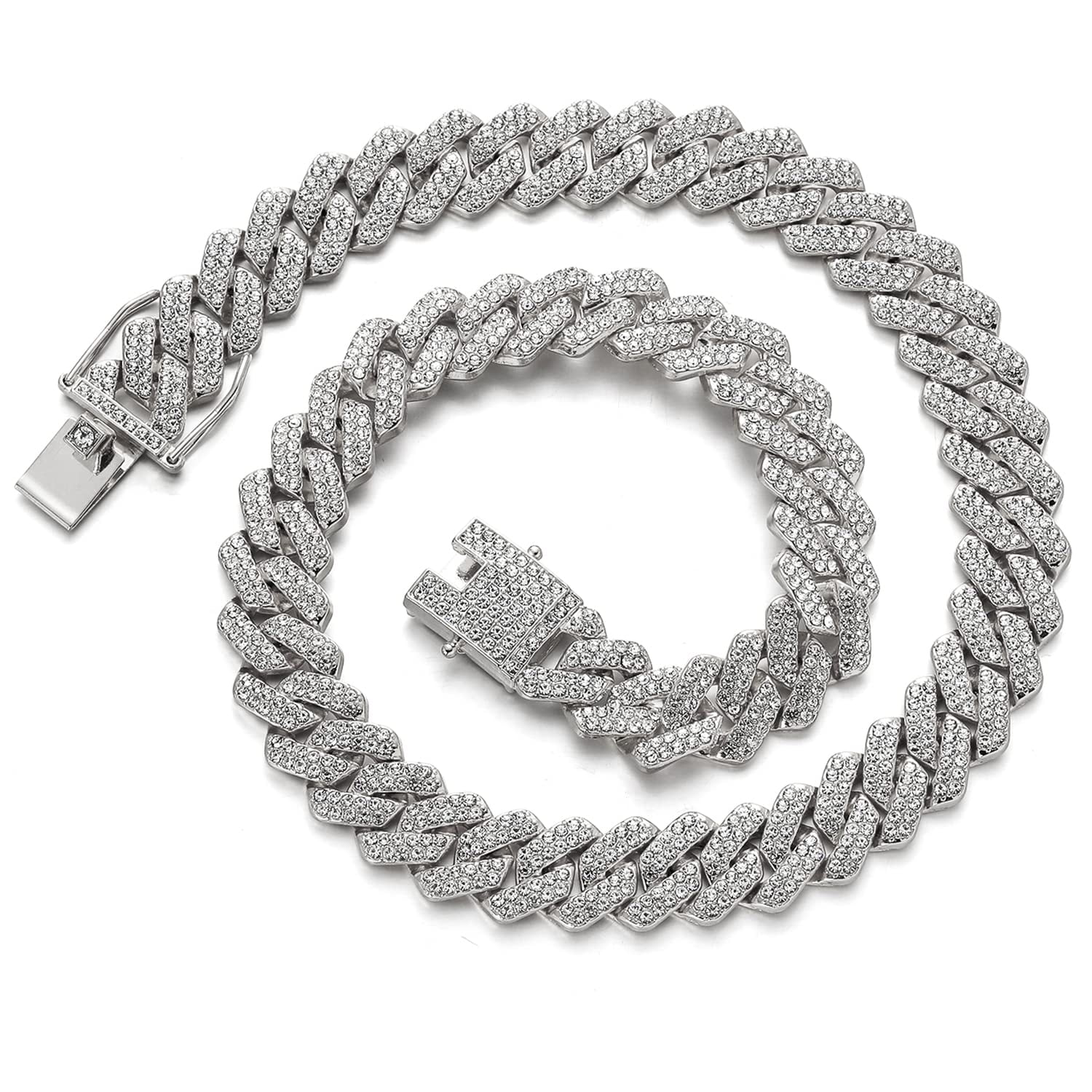 Miami Cuban Necklace Bling Diamond 