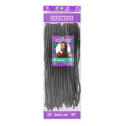 (4 pack) Darling Jozi Locs Crochet Hair 2X Pack, 18 inch, 1/27, Adult, Female
