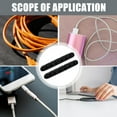thumbnail image 5 of Luxshiny 2Pack Silicone Wire Organizer Cord Keeper Black for Home Use and Office Organization Back to School, 5 of 8