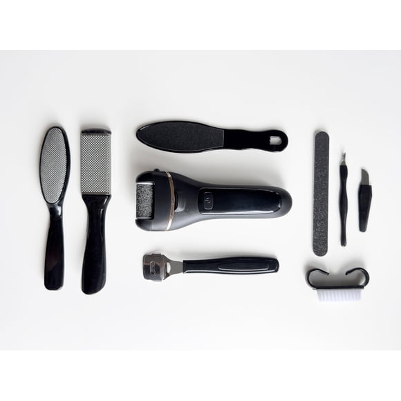 Kit removedor de callos - Herramientas de pedicura profesionales para eliminar la piel muerta Pies suaves y reparación del talón agrietado - Spa para pies en casa para una piel suave y saludable