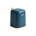 thumbnail image 1 of Desktop Wastebasket Push Lid Waterproofing Wastebasket Mini Vanity Organizer Leak-proof Car Accessory Wastebasket, 1 of 6