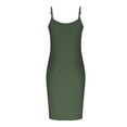 thumbnail image 4 of Taqqpue Plus Size Nightgowns for Women Casual Solid Color Spaghetti Strap Scoop Neck Full Slip Sleeveless Nightgown Skirt Cami Lightweight Loose Fit Knee Length Sleep Dress Sleepwear, 4 of 8