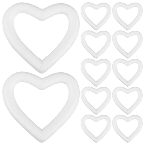 18 Pieces Heart Shaped Wreath Frames for Wedding and Valentine's Day Decorations, Perfect Love Heart for Indoor & Outdoor Parties